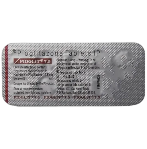 pioglit 7.5mg tablet 10's